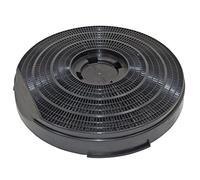 SPARES2GO Charcoal Carbon Round Vent Filter for Elica Cooker Hood (260 mm x 50 mm)