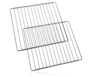 SPARES2GO Chrome Adjustable Width Shelf for Indesit Oven Cooker (Pack of 2, 310 x 345-565mm)