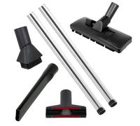 Spares2Go Chrome Extension Rod Tool Kit For Goblin Vacuum Cleaners (32mm Diameter)