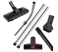 SPARES2GO Chrome Extension Rod Tool Kit + Handle for Titan Vacuum Cleaners (32mm Diameter Attachments)
