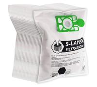 SPARES2GO Cloth Dust Bags compatible with Titan TTB671VAC 800W 15L Vacuum Cleaner (Pack of 20 + Fresheners)