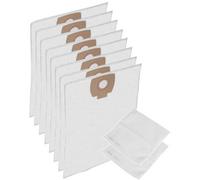 SPARES2GO Wet & Dry Cloth Filter Bags for NILFISK Alto AERO Vacuum Cleaner (Pack of 8 + Fleece Filter)