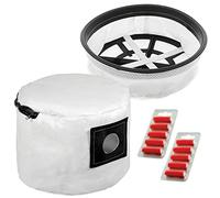SPARES2GO Cloth Filter + Reusable Washable Zip Bag for Numatic Henry Hetty etc Vacuum (+ Air Fresheners)