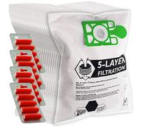 SPARES2GO Cloth Hoover Bags compatible with Numatic Henry HVR200 HVC200 NRV200 Vacuum Cleaners (Pack of 20 + 20 Fresheners)