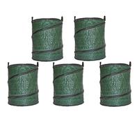 Spares2Go Collapsible Garden Waste Removal Heavy Duty Bag With Handles - 90 Litre (Pack Of 5 Bags)