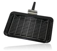 SPARES2GO Complete Grill Pan Tray Rack & Handle for Rangemaster Oven Cooker (445 x 276mm) - Fitment List A