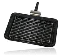 SPARES2GO Complete Grill Pan Tray Rack & Handle for Rangemaster Oven Cooker (445 x 276mm) - Fitment List B