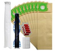 SPARES2GO Complete Service Kit, Brushroll Bar, Filters + 10 Bags for Sebo X1 X1.1 X4 X5 Extra Vacuum Cleaners (with 10 Air Fresheners)