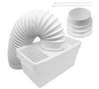 Spares2go Condenser Vent Box & Hose Kit compatible with White Knight Tumble Dryers (1.25m)