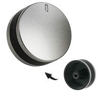 Spares2go Control Dial Switch Knob for Lamona 450002486 LAM3200 LAM3204 LAM3401 Oven Cooker 40 mm Plastic (Silver/Black)