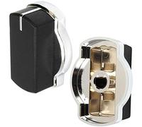 Spares2go Control Switch Knob for Belling Oven Hob (Black/Silver, Pack of 2)