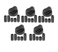 Spares2go Control Switch Knob for Bush, Gorenje & Proline Oven Cooker/Hobs (Black, Pack of 5)
