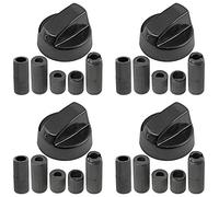 Spares2go Control Switch Knob for Ignis & Whirlpool Oven Cooker/Hobs (Black, Pack of 4)