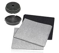 SPARES2GO Cooker Hood Filter Kit compatible with Cooke & Lewis CLVH60SS-C CLVH60W-C CLIH60-C Vent Extractor (Carbon Charcoal x 2 + Grease Filters)