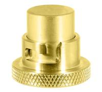 SPARES2GO Cooker Hose Blanking Plug 1/2" BS669 Brass Bayonet Gas Socket | Oven Connector Stop Cap, Standard Safety Design, Quality Assured