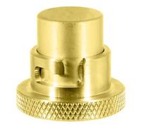Spares2Go Cooker Hose Blanking Plug 1/2" Bs669 Standard Brass Bayonet Gas Connector Safety Socket