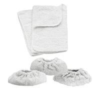 Spares2Go Cotton Terry Cloth Covers & Pads For Karcher Sc1 Sc2 Sc3 Sc4 Sc5 Steam Cleaner Hand Tool (Pack Of 5)