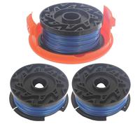 Spares2go Cover + 3 Spool Lines 10m x 1.5mm for Black and Decker Strimmer Trimmer