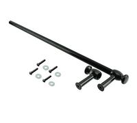 Spares2go 'Cut to size' Steel Towel Rail/Door Handle For Whirlpool Oven Cookers (Black)