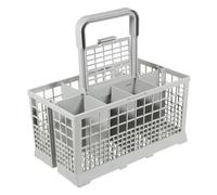SPARES2GO Cutlery Basket Caddy Cage for Whirlpool Dishwasher (Removable Handle, 240mm)