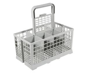 SPARES2GO Cutlery Basket Caddy Cage Rack for AEG Dishwasher 240mm | Removable Handle, Holds all Utensils, Spoons, Forks, Knives, Universal Fitting