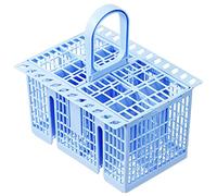 SPARES2GO Cutlery Basket compatible with Whirlpool Dishwasher (Blue, 220 x 208 x 160mm)