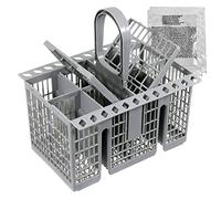 Spares2go Cutlery Cage Basket compatible with Hotpoint Dishwasher (Detachable Handle) + 2 Limescale Descalers