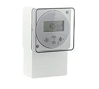 SPARES2GO Digital Immersion Heater Timer General Purpose 24 Hour 7 Day Programmable Wall Mounted Timeswitch