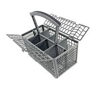SPARES2GO Dishwasher Cutlery Basket Cage Lid & Removable Handle (235mm) | Rack Dimensions: Length: 242mm, Width: 130mm, Height: 125mm (235mm including removable handle)