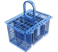 Spares2Go Dishwasher Cutlery Basket Universal Cage For Hotpoint Fits Indesit Fits Whirlpool C00257140 (Detachable Handle, Blue)