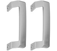 Spares2go Door Handle Compatible with Beko Fridge Freezer (Silver, Pack of 2)
