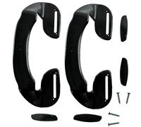 Spares2go Door Handle for Labcold Fridge Freezer (190mm, Black, Pack of 2)