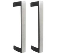 Door Handle Grab Bars for Beko CFP169 FFP167 Fridge Freezer 5907610700 (Silver / Black, 330mm, Pack of 2)