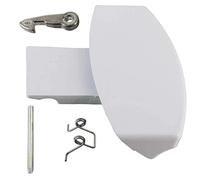 SPARES2GO Door Handle Kit for Indesit Washing Machine (White)