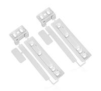 SPARES2GO Door Plastic Mounting Bracket Fixing Slide Kit Compatible with Electrolux Integrated Fridge & Freezer (Pack of 2)