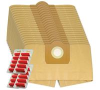 SPARES2GO Double Walled Filtration Large Bags for Karcher WD3 WD3P MV3 Wet & Dry Vacuum Cleaner (Pack of 20 + Fresheners)