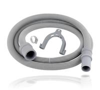 SPARES2GO Drain Hose Extension for Zanussi Washing Machine (2.5m,19mm/22mm) | Flexible pipe for dish washer 2500mm with 1 bracket and screw clamp