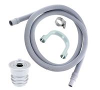 Spares2Go Drain Hose + Seal Plug Kit Washing Machine Dishwasher Waste Pipe Extension Set (1.5M)
