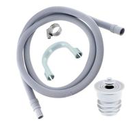 Spares2Go Drain Hose + Seal Plug Kit Washing Machine Dishwasher Waste Pipe Extension Set (2.5M)
