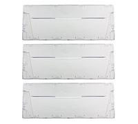 Spares2go Plastic Drawer Flap Front Handle for Indesit CA55 CAA55 NCA55 Series Fridge Freezer (Pack of 3)