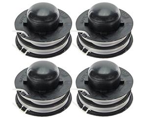 SPARES2GO Dual Feed Trimmer Line & Spool Head for B&Q FPGT250-6 Strimmer (Pack of 4)