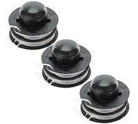 SPARES2GO Dual Feed Trimmer Line & Spool Head for Challenge Strimmer (Pack of 3)
