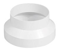 Spares2Go Ducting Reducer Connector For Cooker Hood Extractor / Tumble Dryer / Air Conditioning (5" / 125mm To 4" / 100mm)