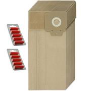 SPARES2GO Dust Bags compatible with Karcher CV30 CV38 CV48 Upright Vacuum Cleaner (Pack of 10 + Fresheners)
