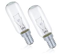 SPARES2GO E14 SES Long 40W Lamp Light Bulbs for Currys Essentials Oven Cooker Hood/Vent Extractor (Pack of 2)