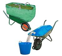 SPARES2GO Equestrian Farm Water Container 50L Pourer & 270L Strong Wheelbarrow Bag Carrier