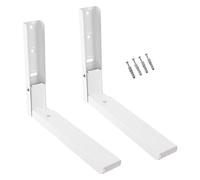 SPARES2GO Extendable Wall Mounting Brackets compatible with Bosch Microwave (White)