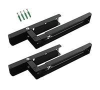 Spares2go Extendable Wall Mounting Brackets for Russell Hobbs Microwave (Black)