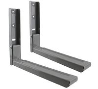 SPARES2GO Extendable Wall Mounting Brackets for Samsung Microwave (Silver/Grey)