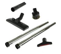 SPARES2GO Extension Pipe Rod and Floor Brush Tools Kit Compatible with Karcher WD3 WD3P Wet & Dry Vacuum Cleaners (35mm)